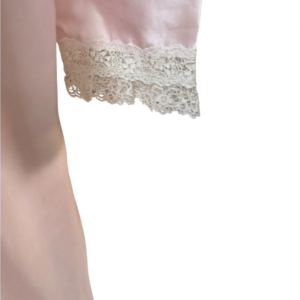 1980s Christian Dior Lace & Open Weave Embellishment Nightgown‎ - Picture 7 of 11